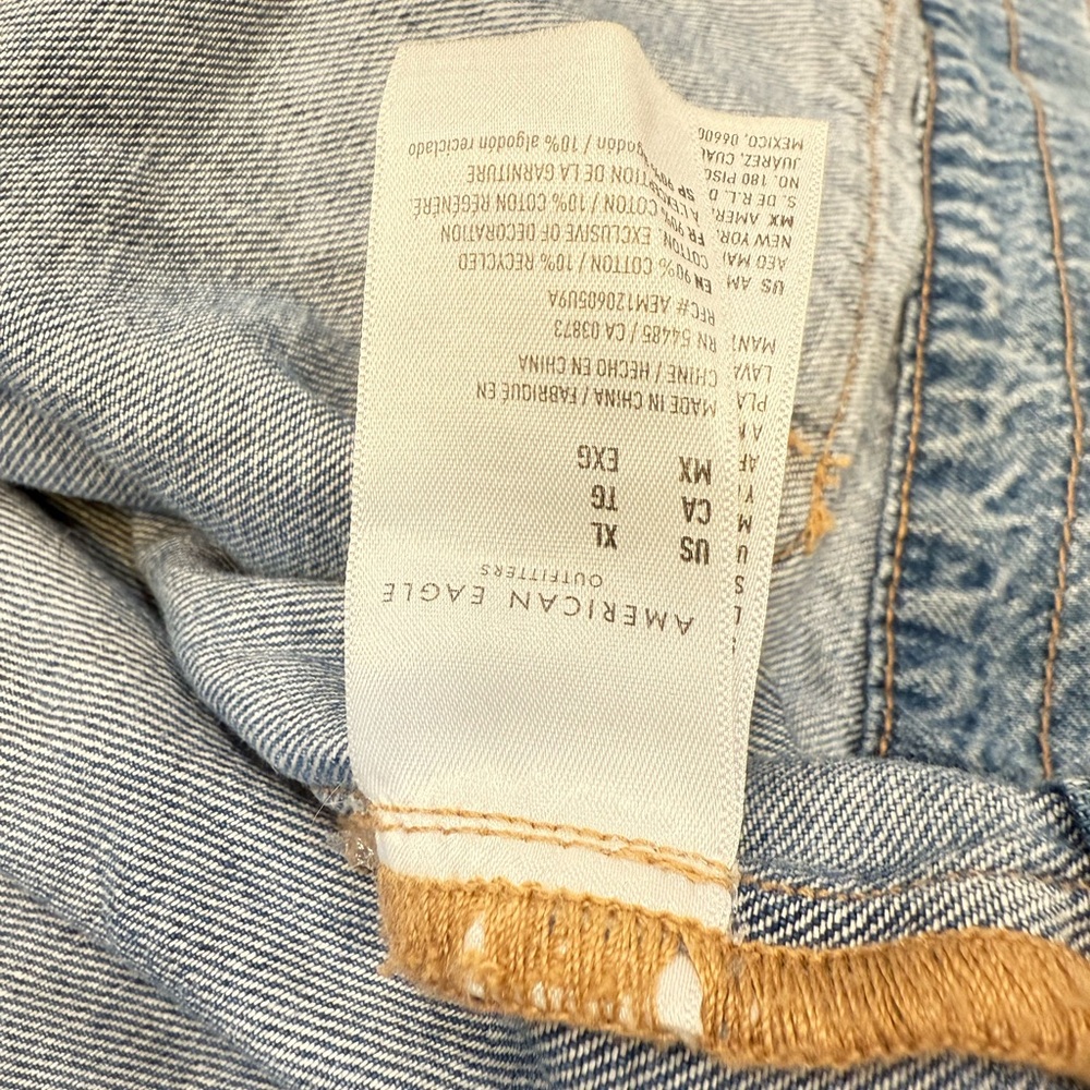 Stylish Blue Denim Jacket From American Eagle -XL - Picture 6 of 11
